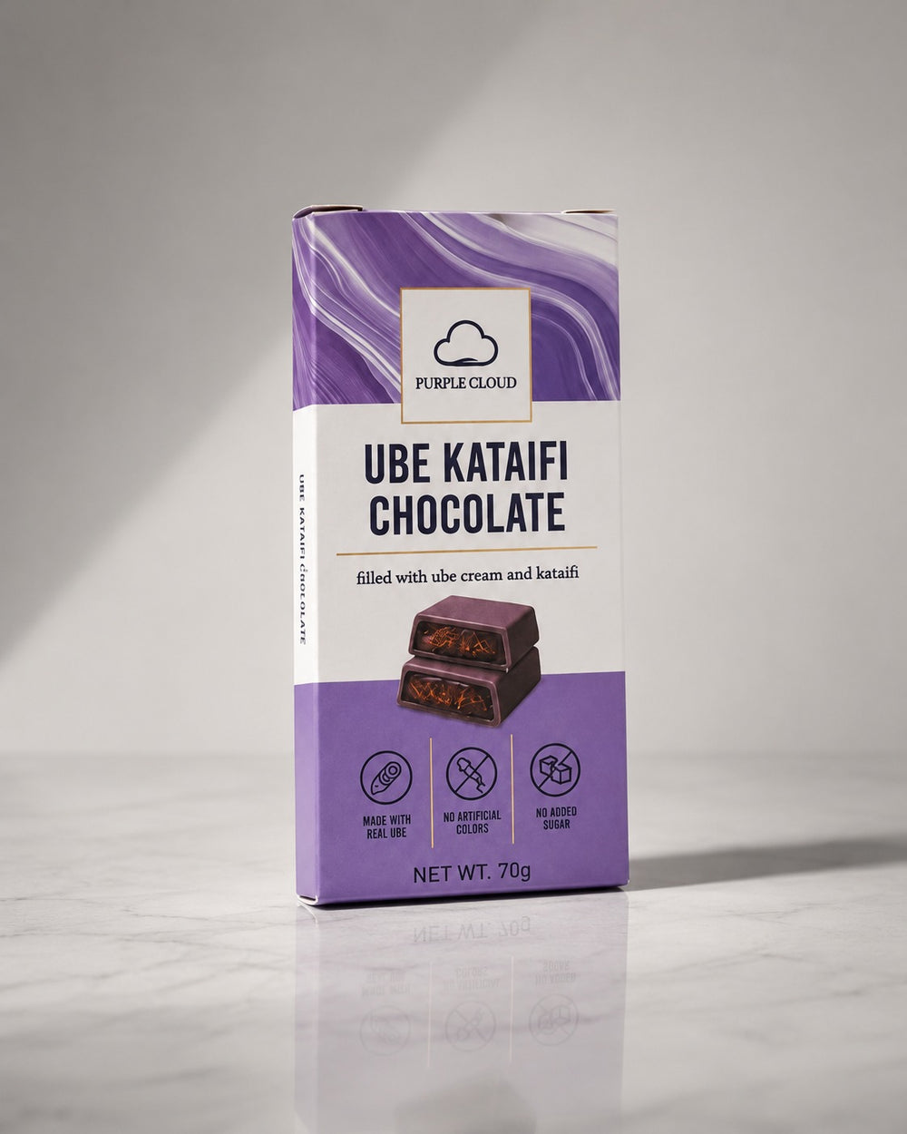 Ube Kataifi chocolate